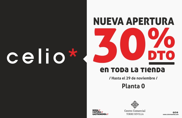 Celio abre una nueva tienda en el Centro Comercial TORRE SEVILLA