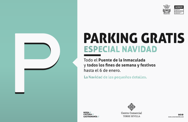 Parking gratis todos los fines de semana y festivos 