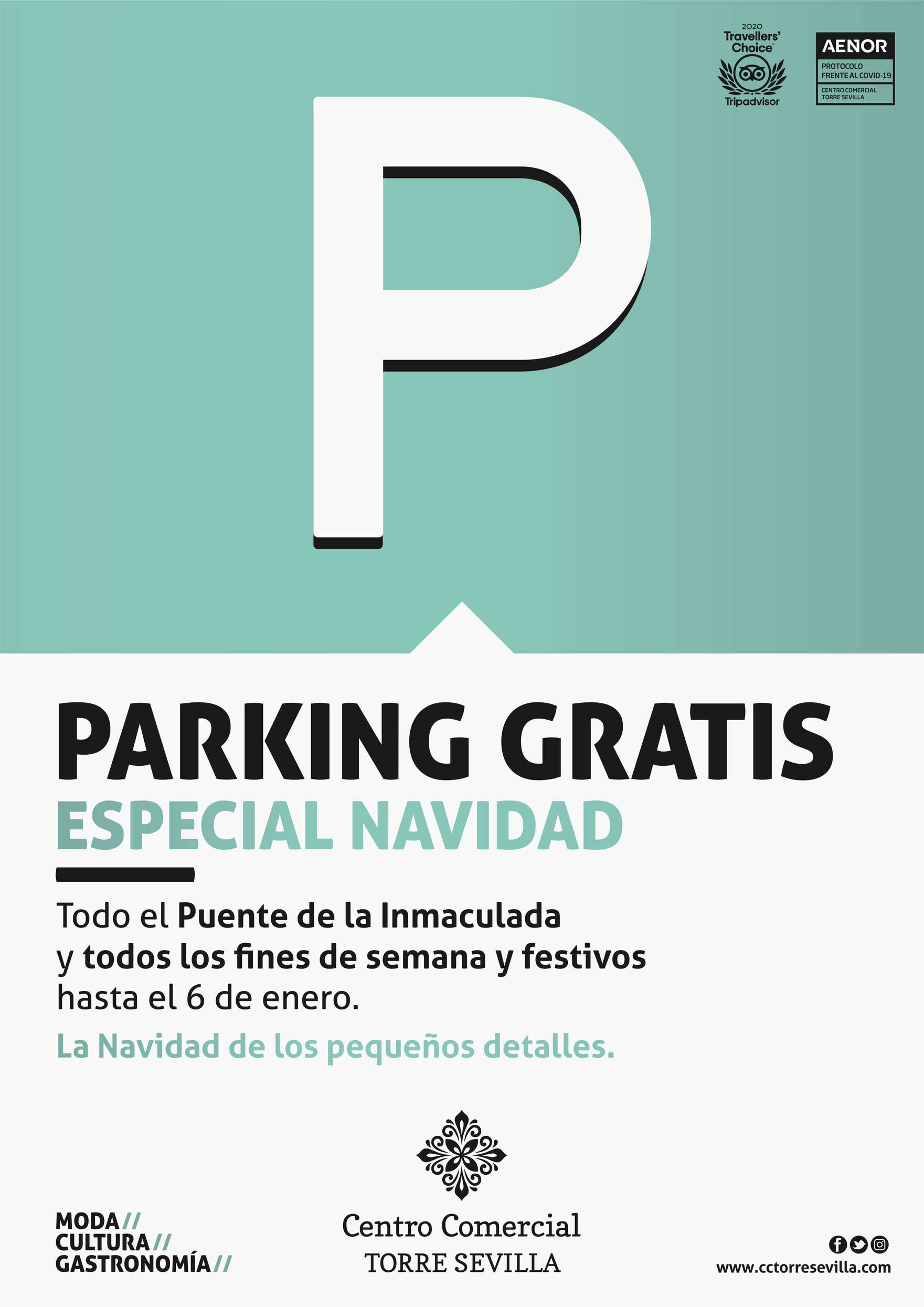 Parking gratis todos los fines de semana y festivos - Especial Navidad