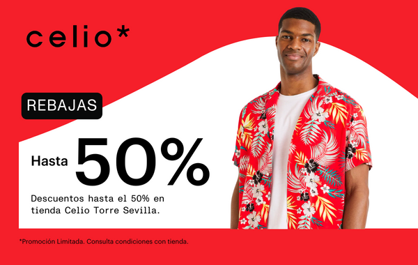 Rebajas hasta el 50% Celio*