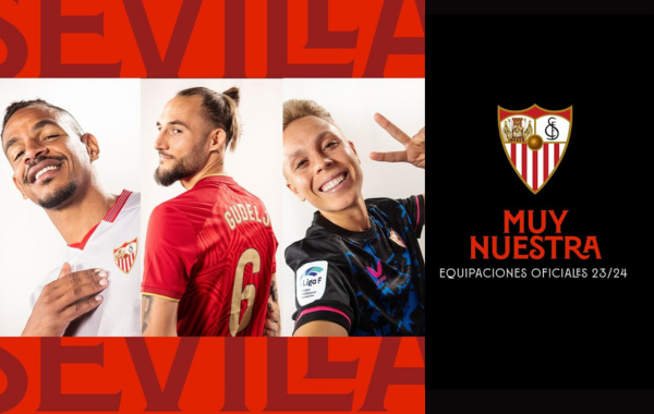 Las nuevas camisetas 2023-24 del Sevilla FC ya están disponibles en la Tienda Oficial Torre Sevilla