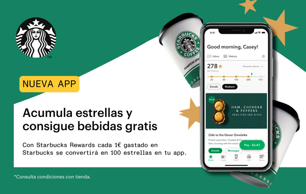 Acumula estrellas y consigue bebidas GRATIS