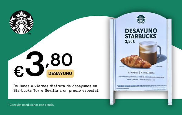 Desayuno por 3,50€ en Starbucks