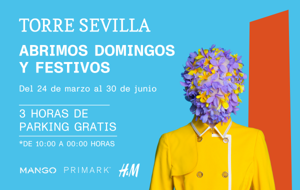 Abrimos todos los domingos y festivos del 24 de marzo al 30 de junio