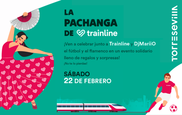 La Pachanga de Trainline: Trainline y DjMaRiiO crean el primer evento solidario que fusiona fútbol y flamenco